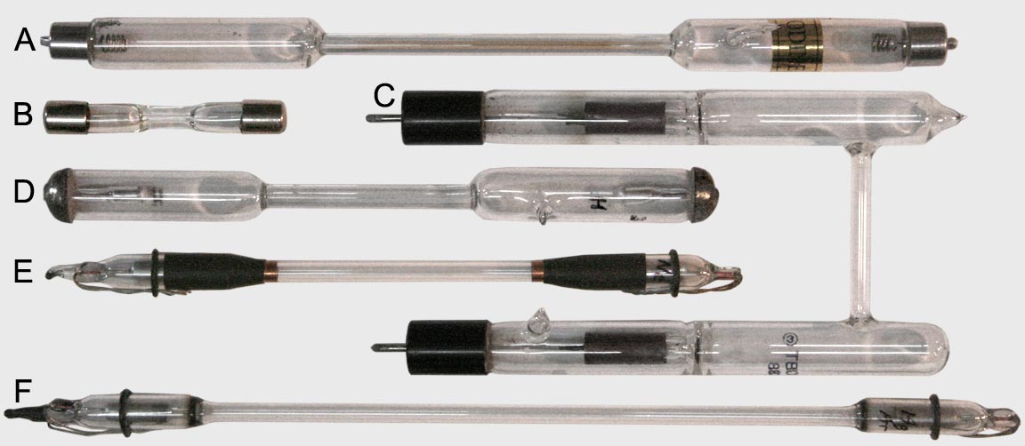 Various spectrum tubes